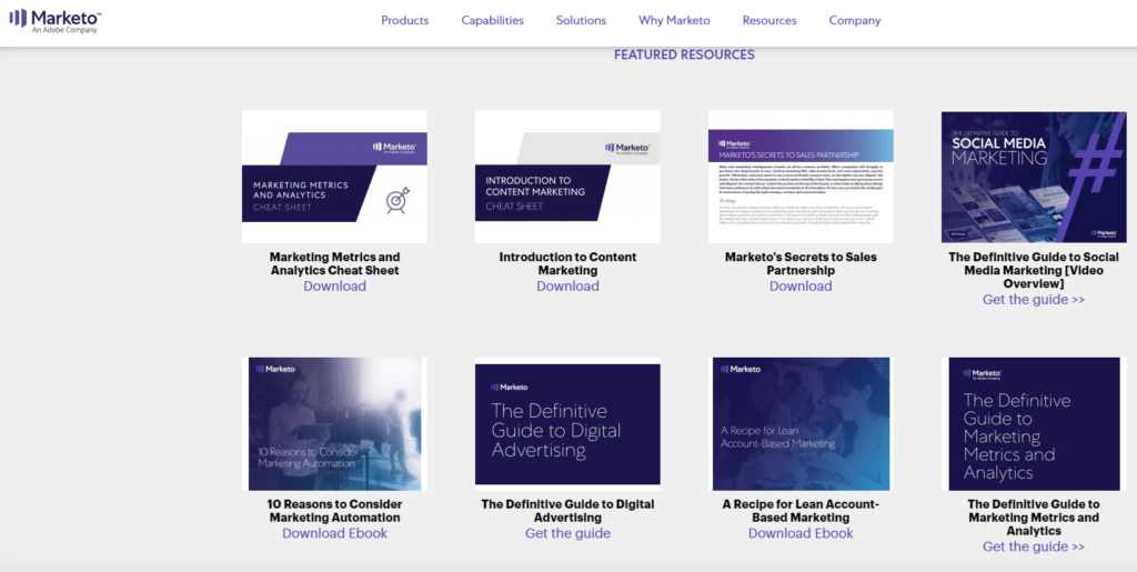 مصادر تعليمية في التسويق من شركة Marketo - Taher Abdel-Hameed